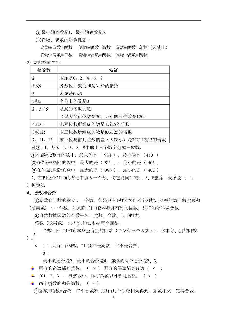 新人教版五年级下册数学知识点分单元归纳(DOC 13页).docx_第2页