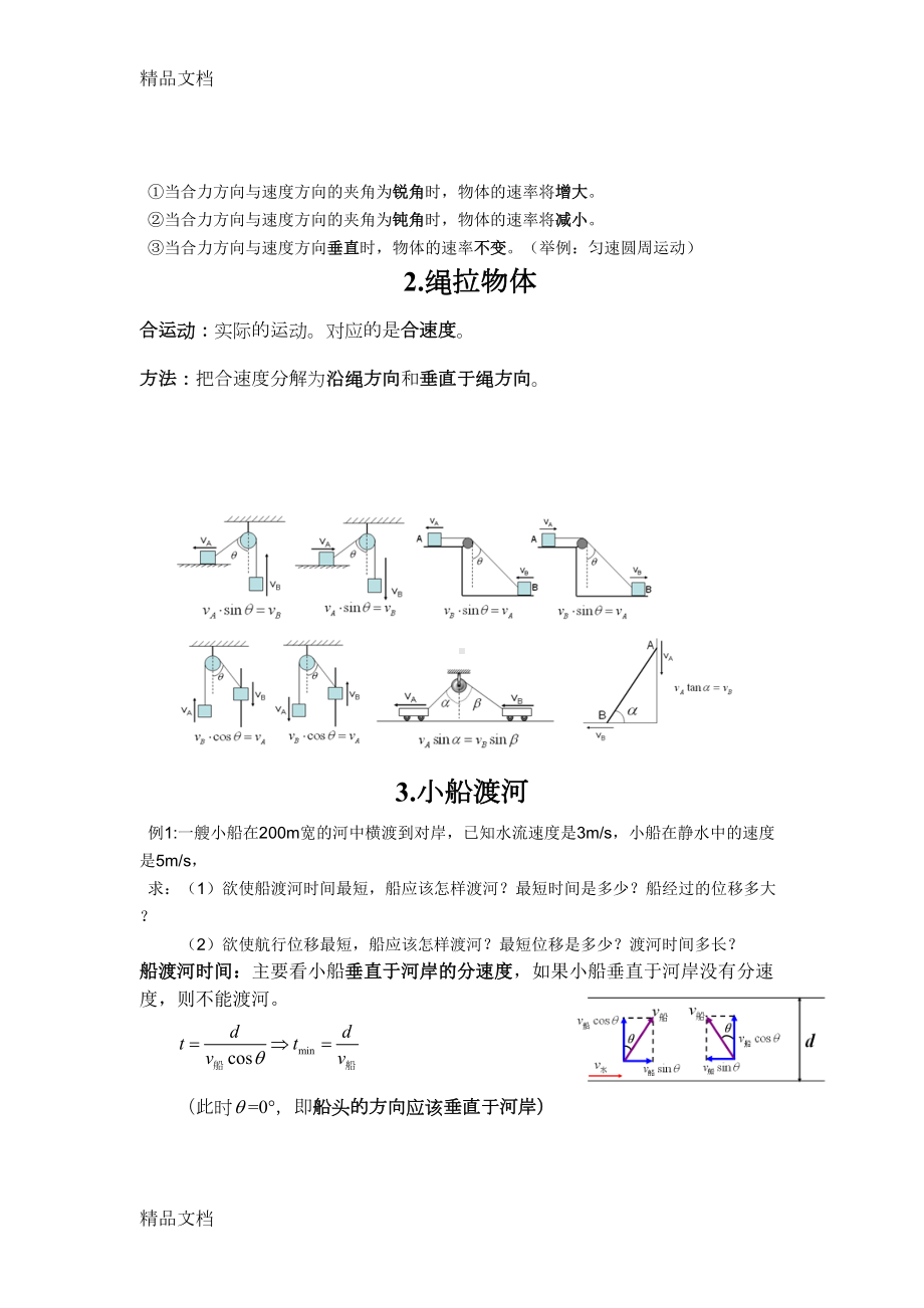 最新高一物理下学期期末复习知识点(DOC 12页).doc_第2页