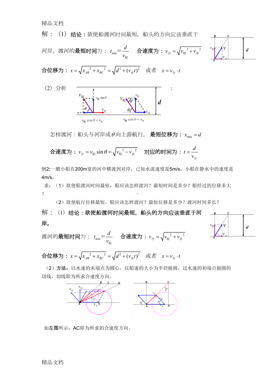 最新高一物理下学期期末复习知识点(DOC 12页).doc_第3页