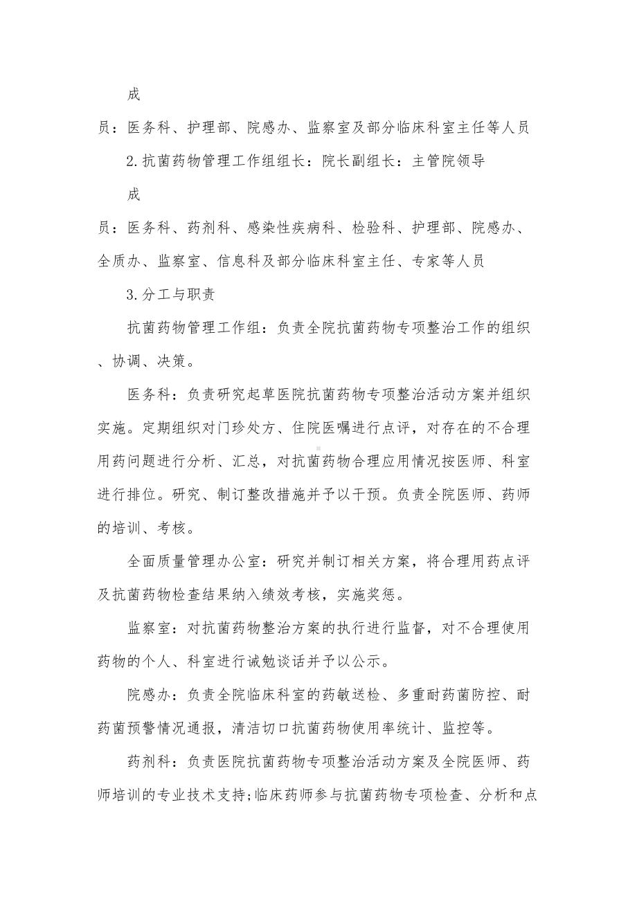 抗菌药物临床应用专项整治活动实施方案(DOC 13页).docx_第3页