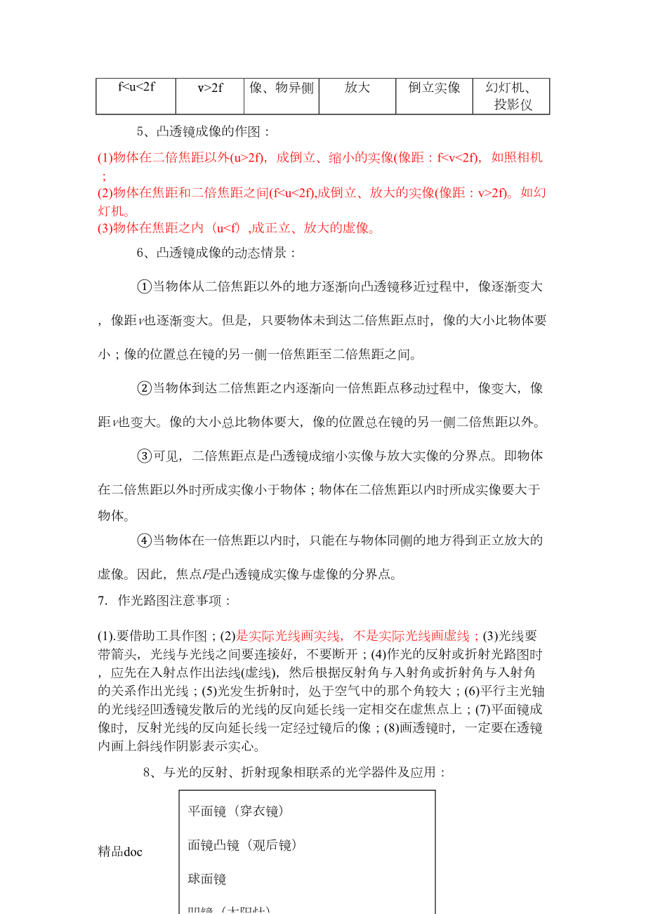 最新人教版重点初中物理知识点总结归纳(特详细)(DOC 19页).doc_第3页