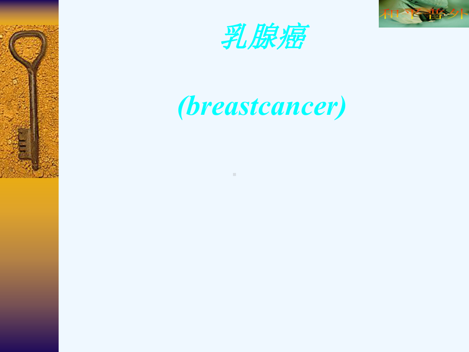 乳腺癌breastcancer教学讲解课件.ppt_第1页