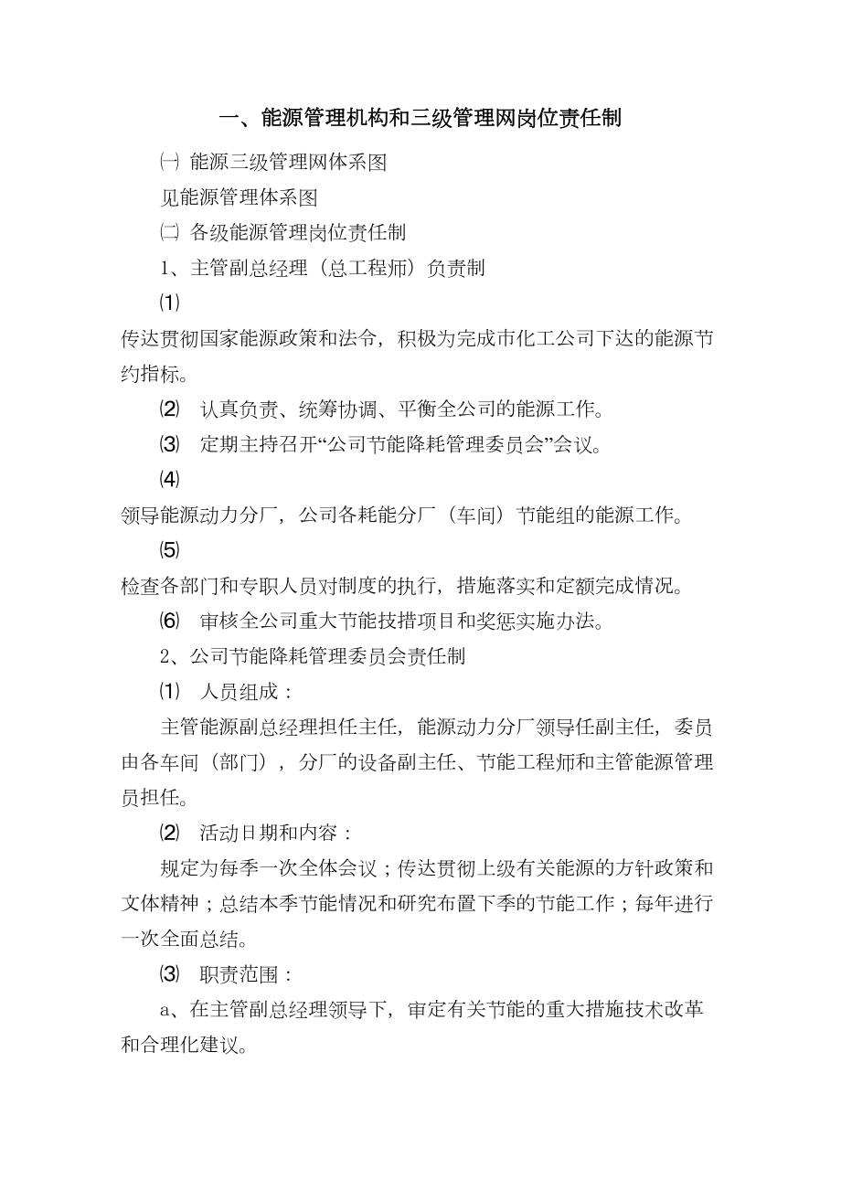 某企业能源管理规章制度及岗位责任制汇编(DOC 30页).docx_第2页