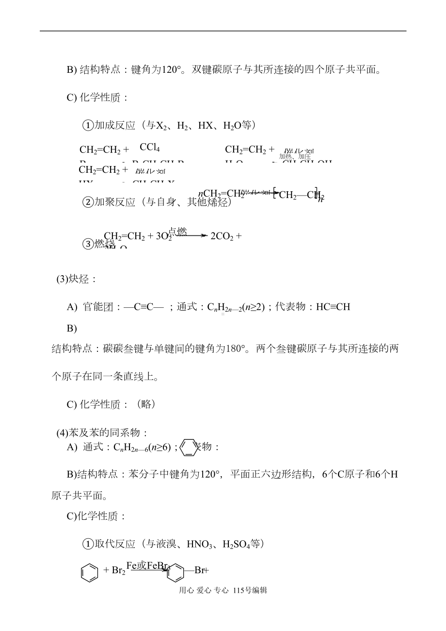 高一化学必修2有机化学知识点归纳(二)课件(DOC 10页).doc_第2页