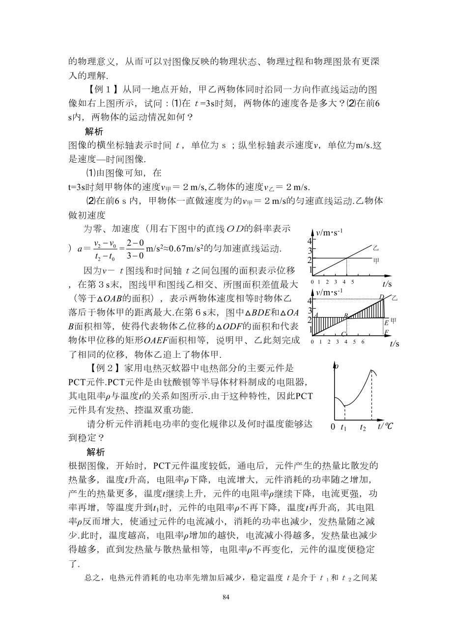 高中物理利用图像解决问题方法课件(DOC 13页).doc_第2页