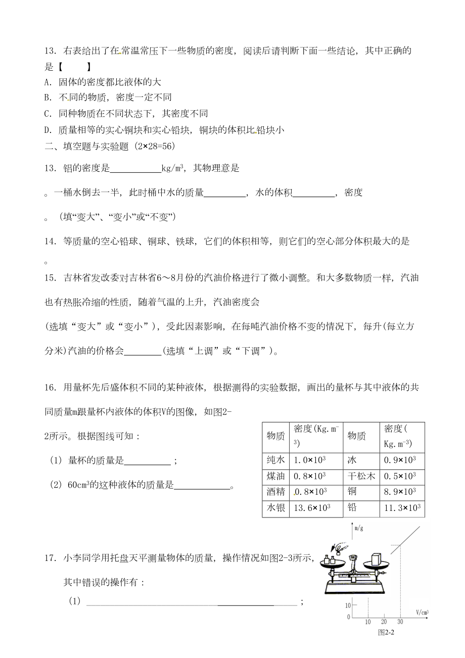 苏教版八年级物理密度中考习题精选(1)(DOC 5页).doc_第3页