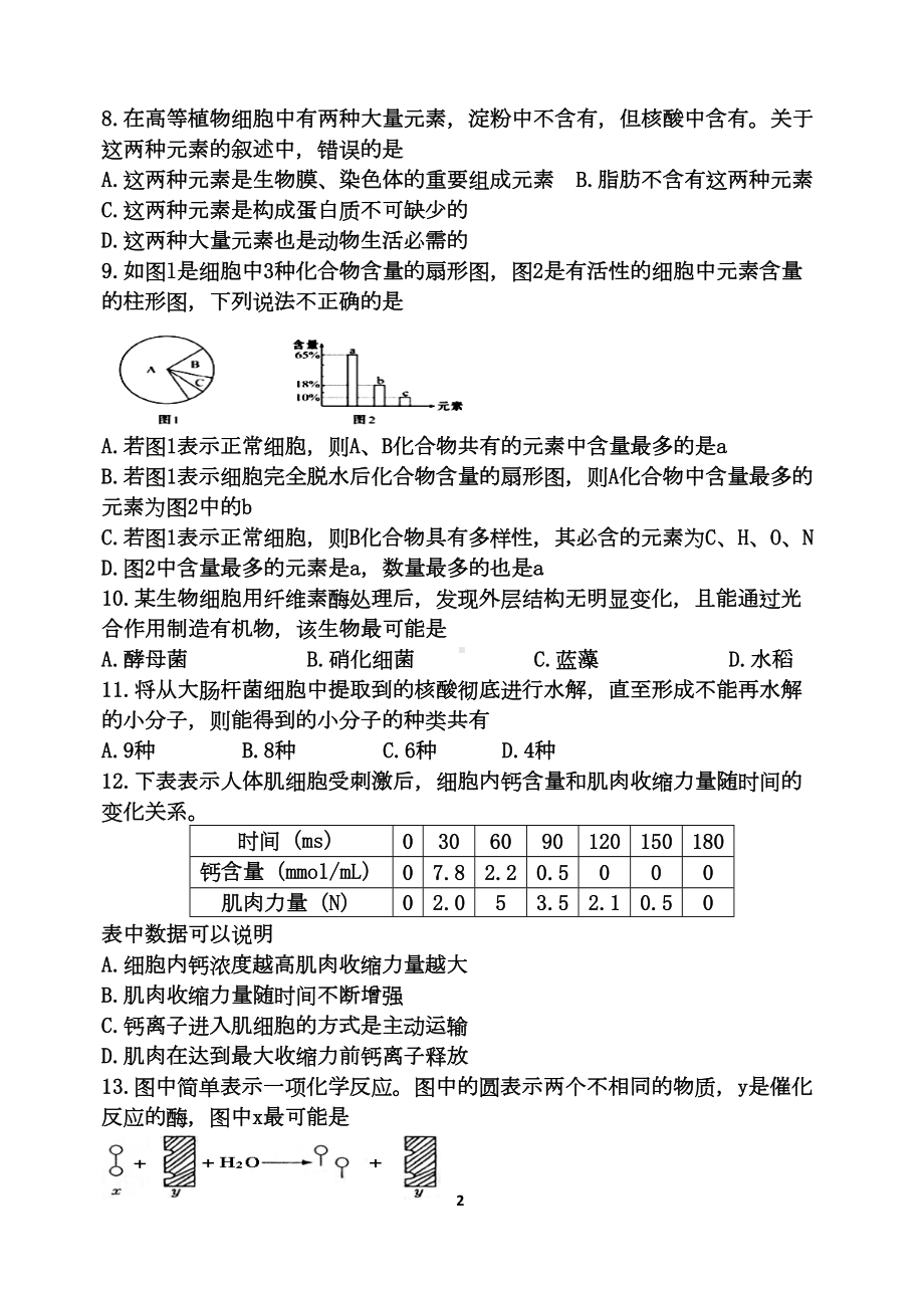 高中生物新课标必修一错题集模板(DOC 22页).doc_第2页