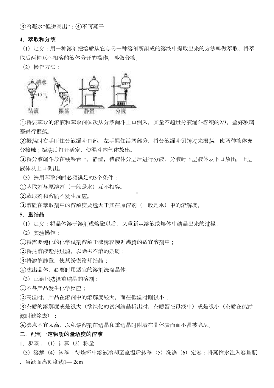 高中化学教材常考实验总结(经典)汇总(DOC 12页).doc_第2页