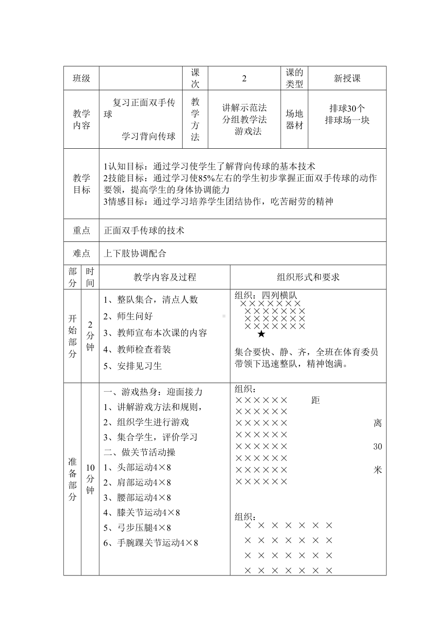 高中排球模块教案(16课时)(DOC 39页).doc_第3页