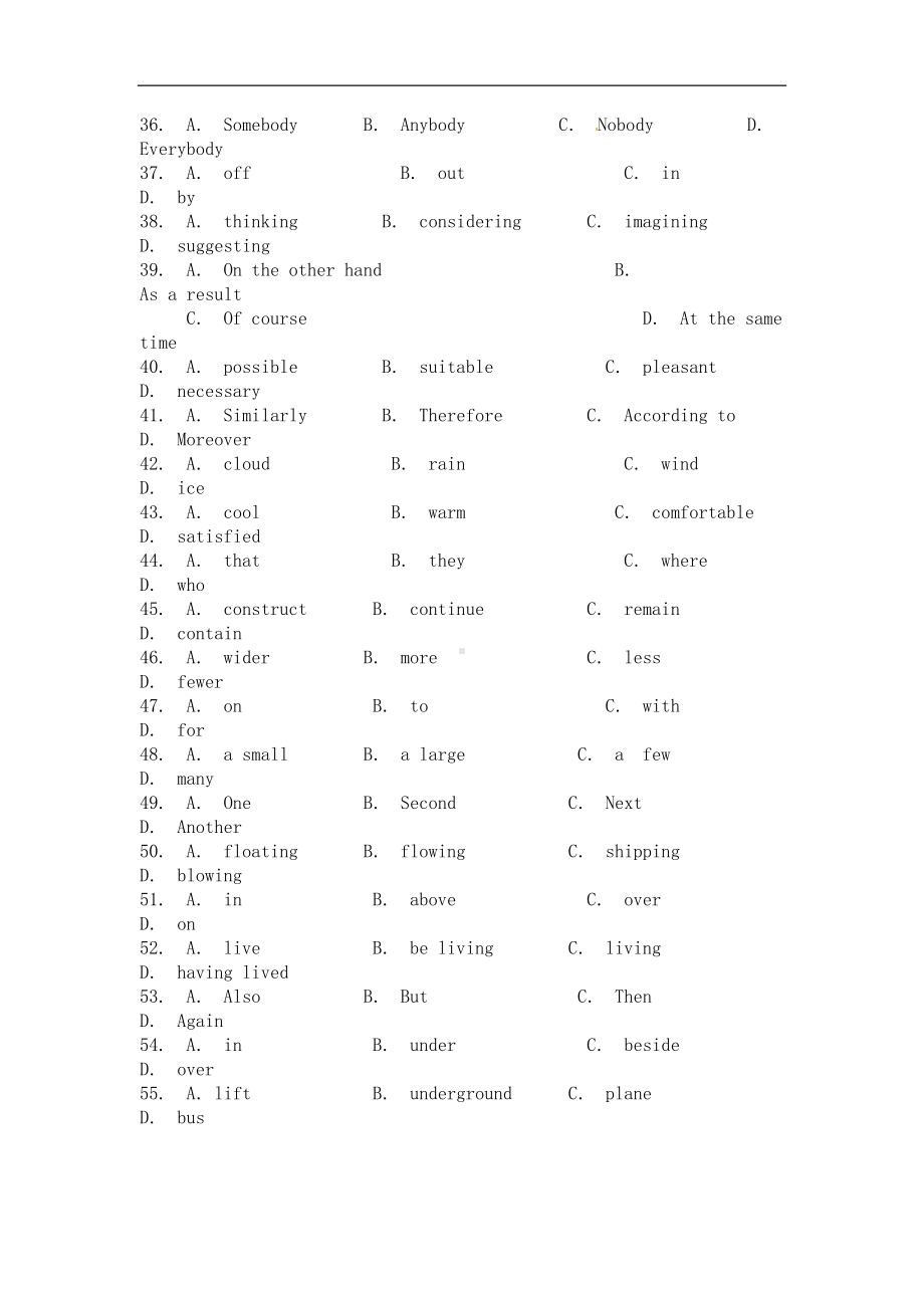 高中英语必修五-第三单元-测试卷(3套题)-新人教版(DOC 31页).docx_第3页