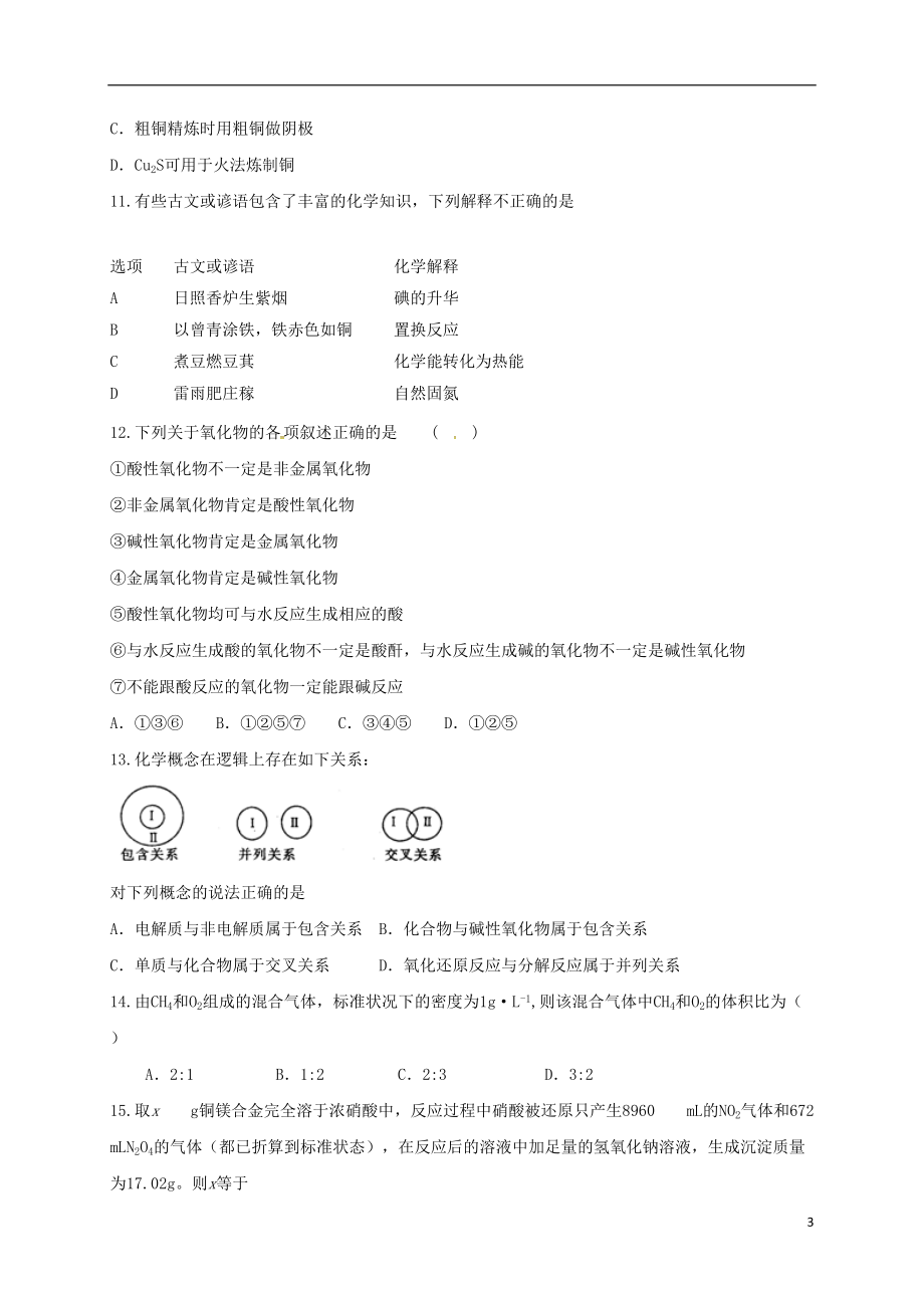 高三化学一轮复习同步检测试题(DOC 19页).doc_第3页