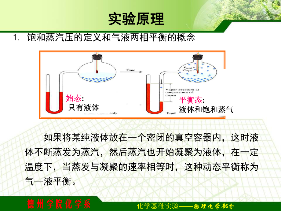 实验十一：纯液体饱和蒸气压的测定课件.ppt_第3页