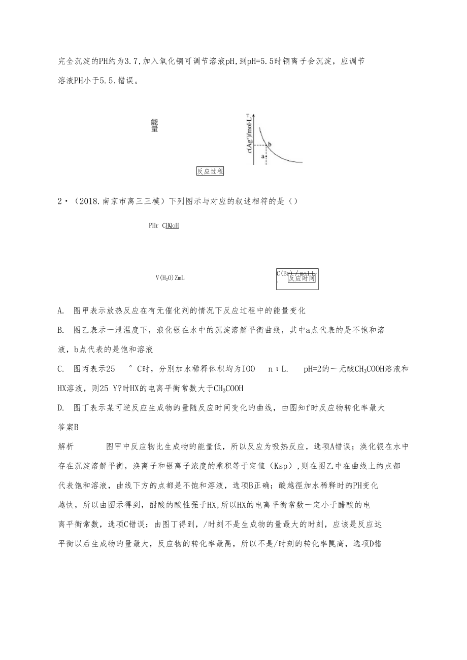 高考化学二轮复习水溶液中的离子平衡图像专题卷(DOC 17页).docx_第2页