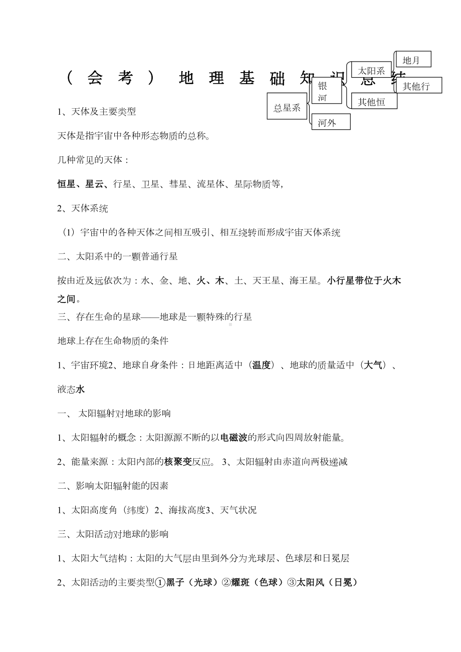 高中地理会考知识点总结大全(DOC 13页).docx_第1页