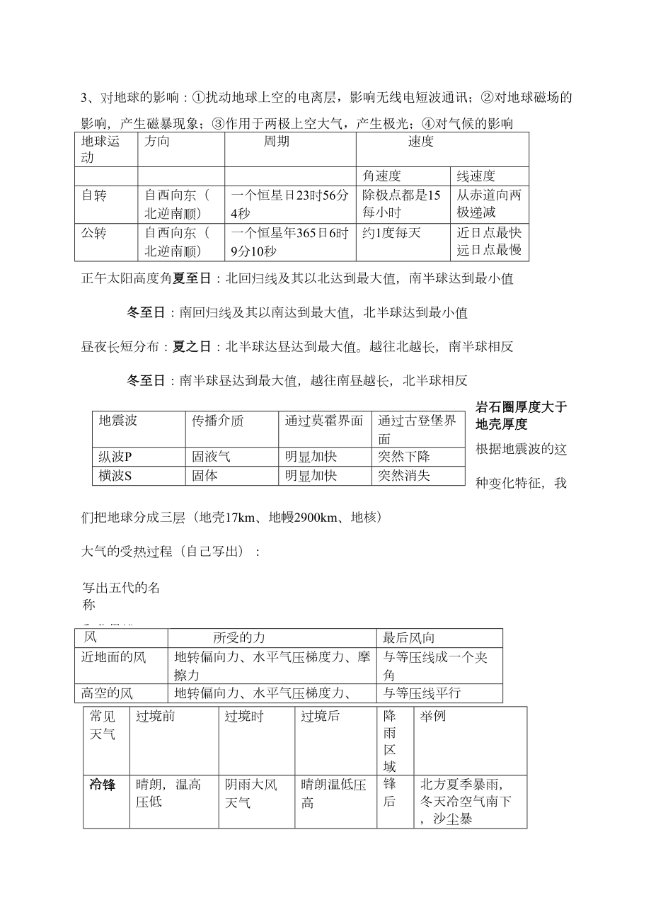 高中地理会考知识点总结大全(DOC 13页).docx_第2页