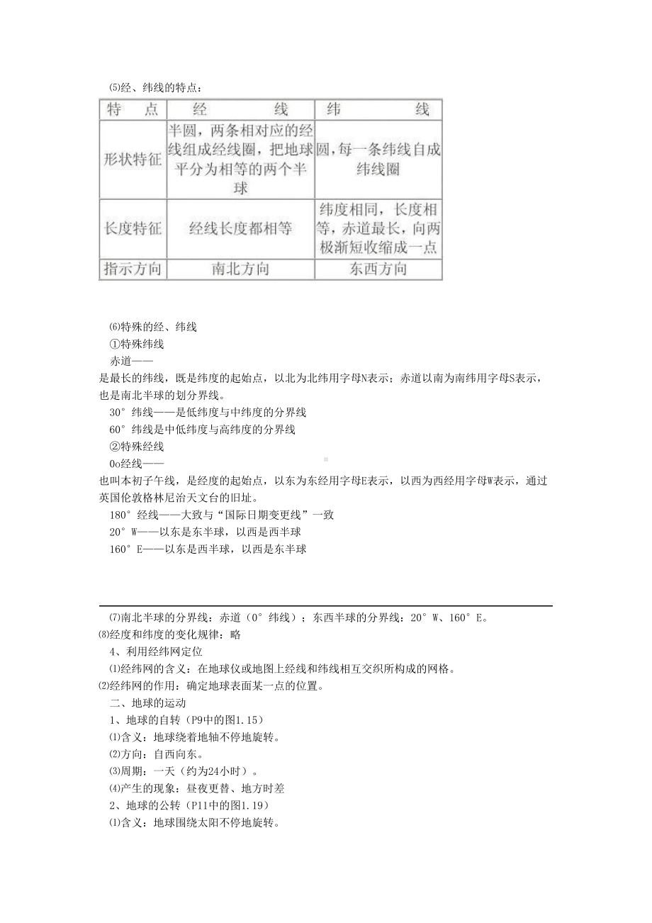 鲁教版六年级地理上册复习知识点教材(DOC 13页).doc_第2页