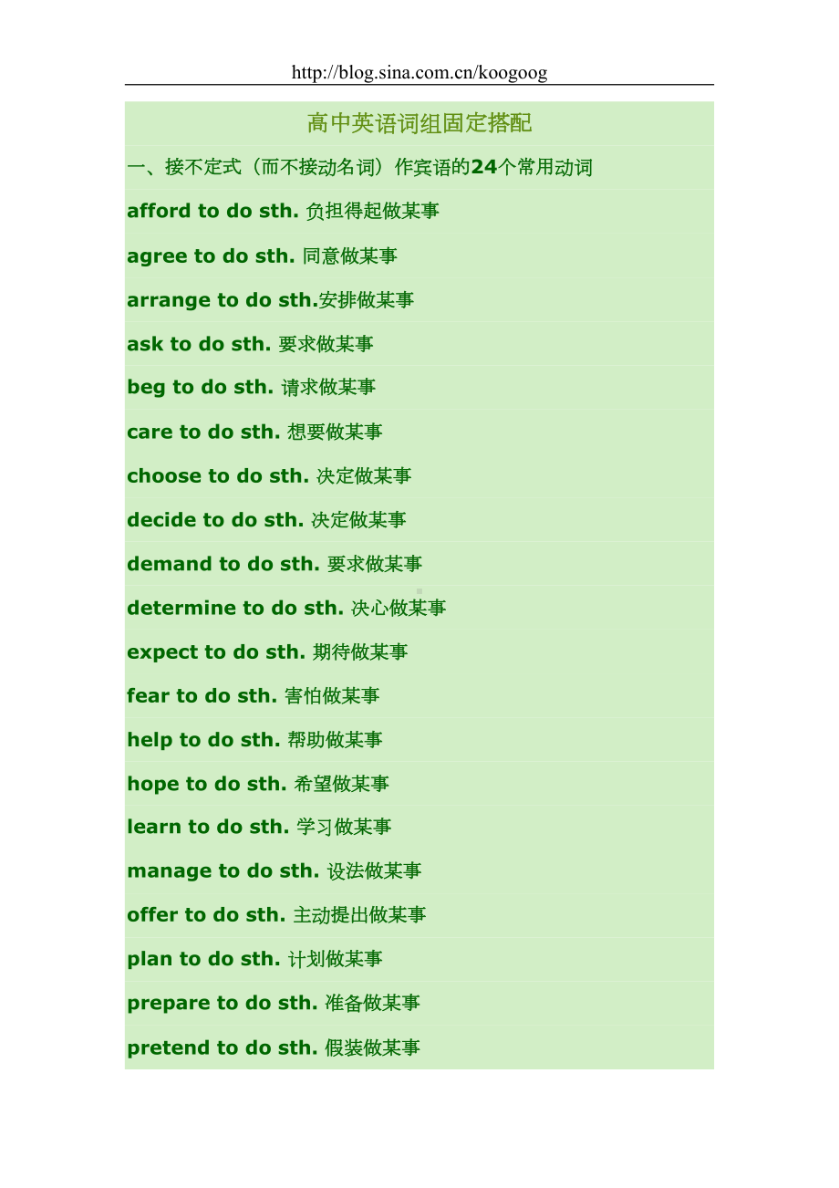 高中英语词组固定搭配(DOC 28页).doc_第1页