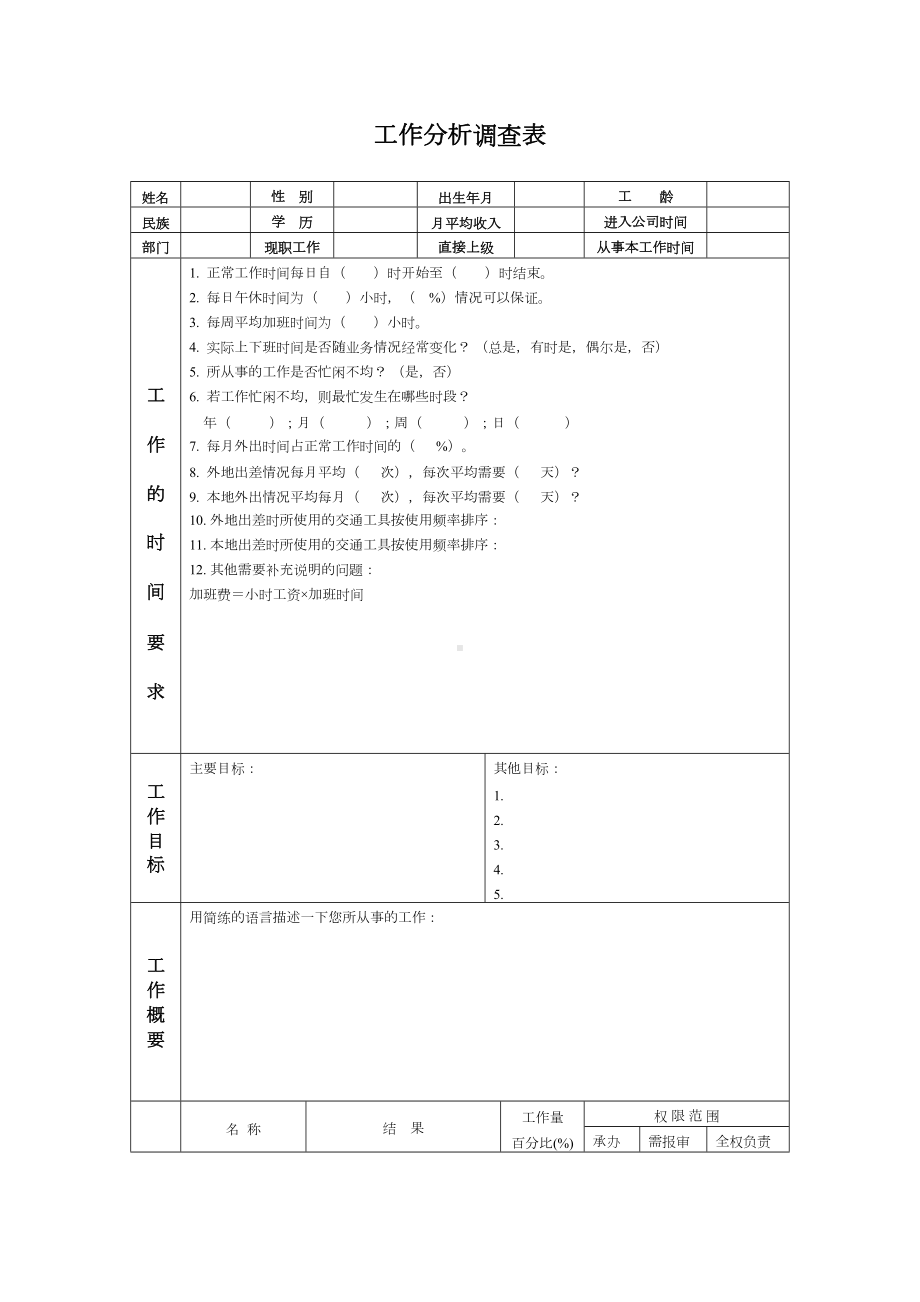 工作分析调查表(DOC 8页).doc_第1页