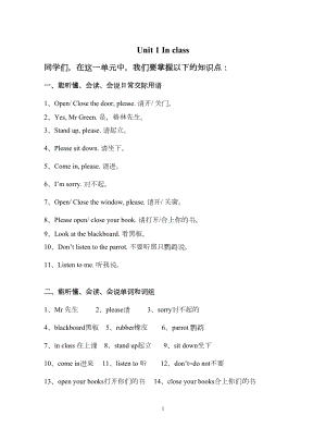 译林版小学英语三年级下册各单元单词词组句型语音汇总doc(DOC 8页).doc