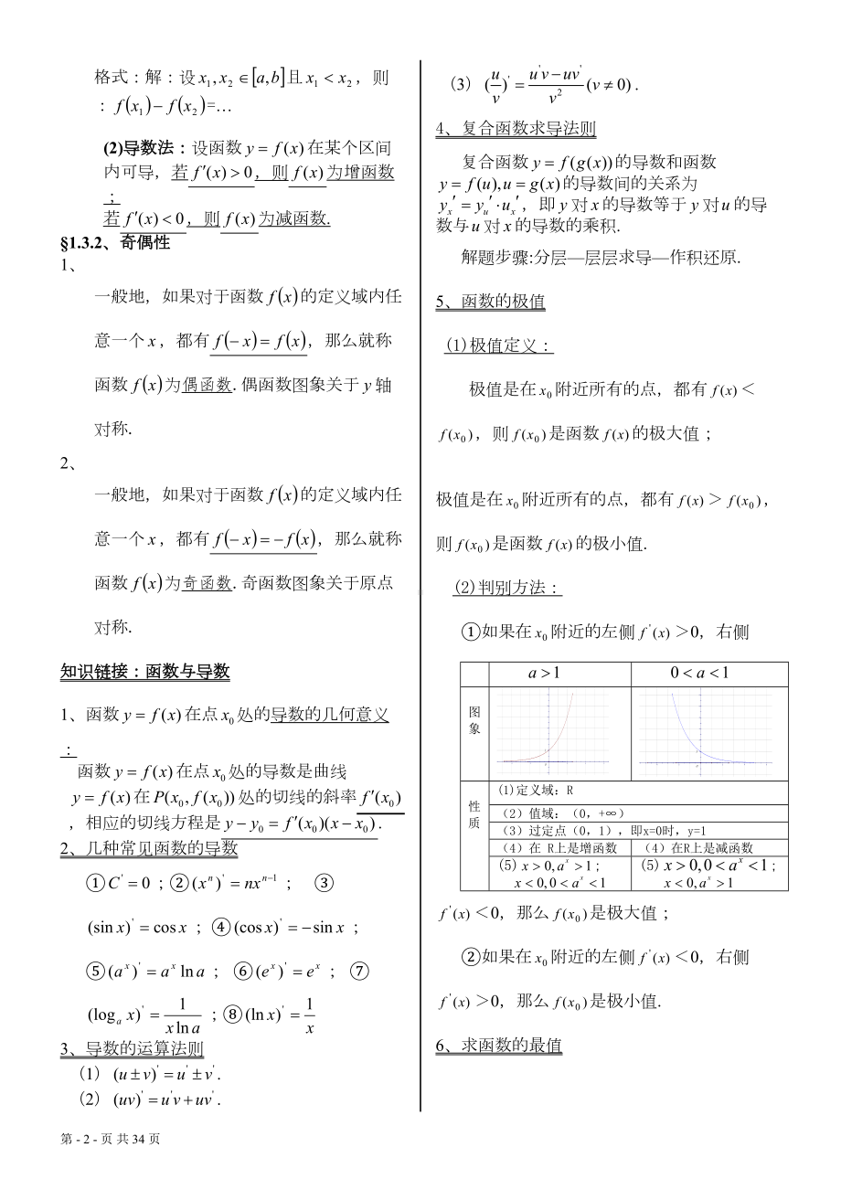 高考数学文科知识点总结(DOC 30页).doc_第2页