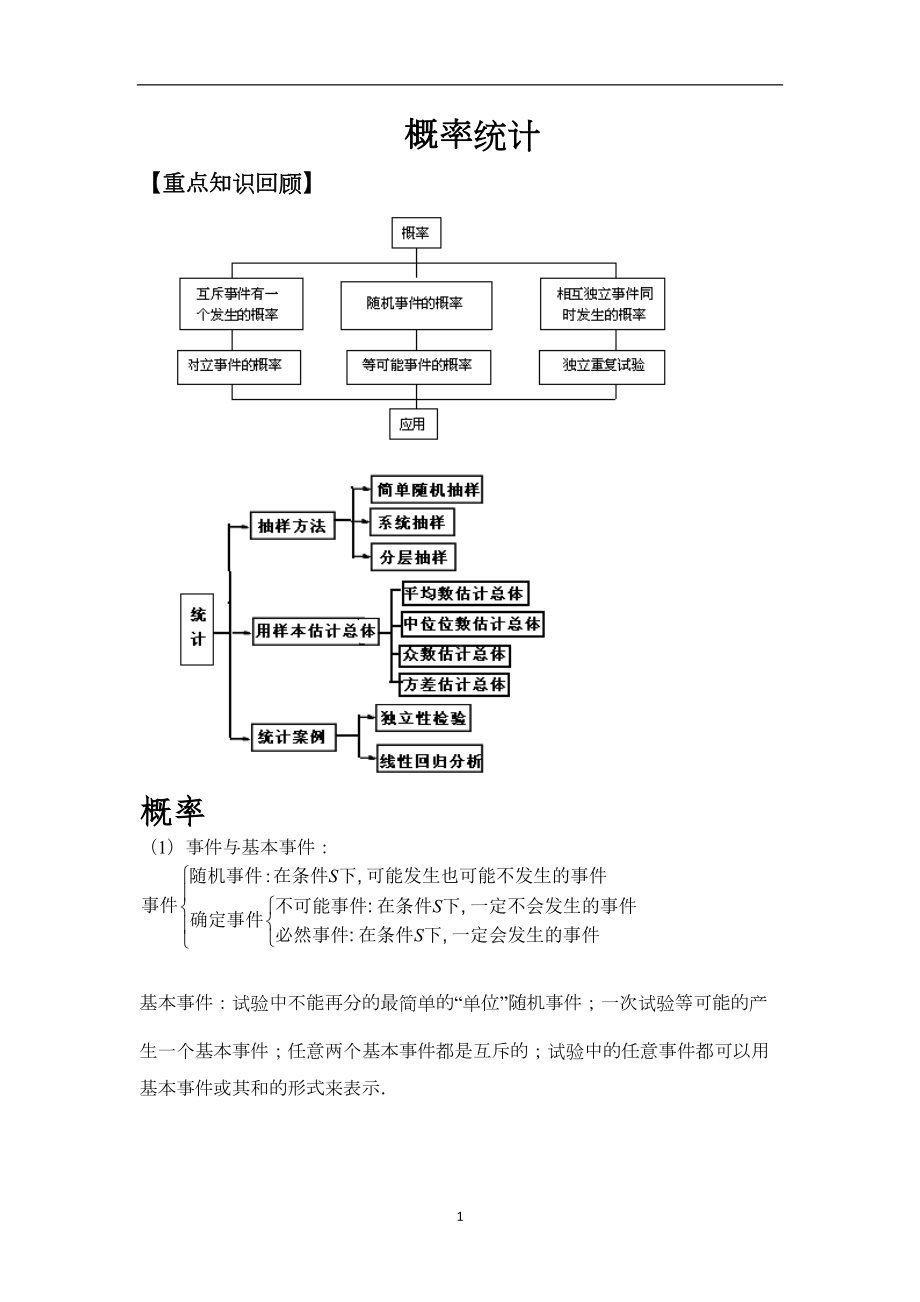 概率统计复习专题(DOC 14页).doc_第1页