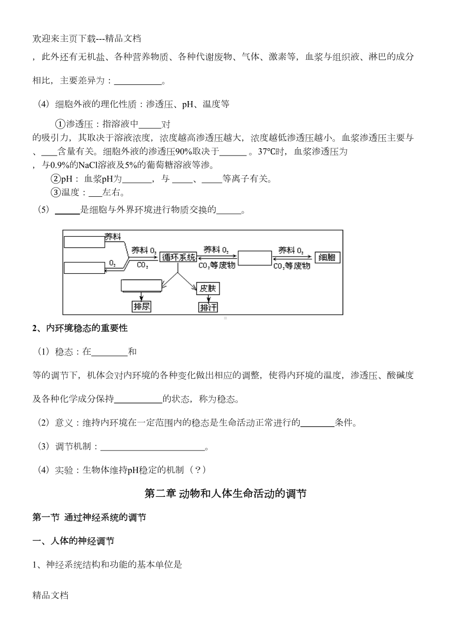 高中生物必修三复习提纲汇总(DOC 14页).doc_第2页