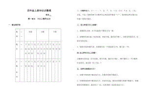 西师版四年级上册数学知识点(DOC 5页).docx