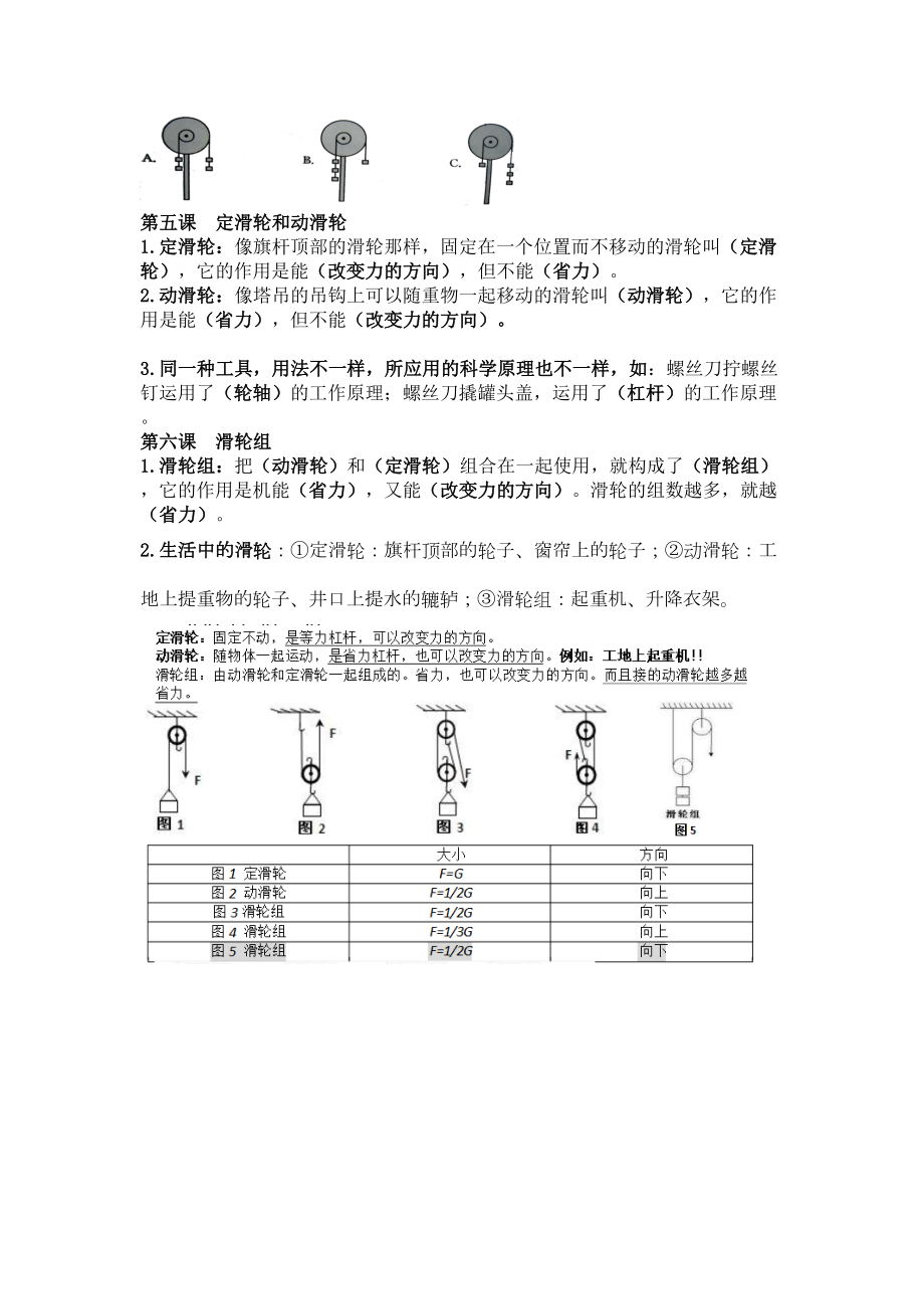 教科版六年级上册科学知识点总结(DOC 12页).doc_第3页