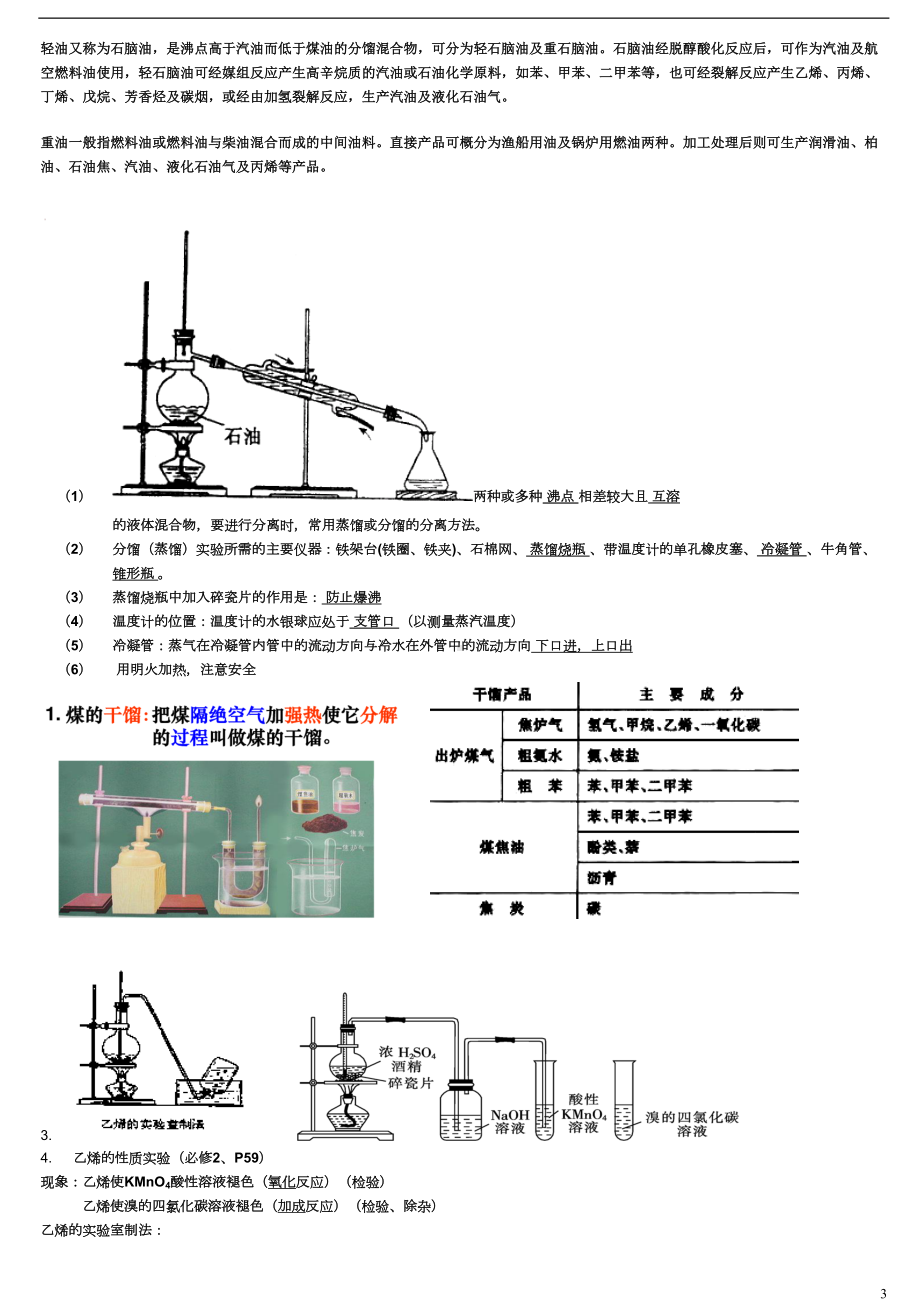 高中有机化学实验总结(简)(DOC 13页).doc_第3页