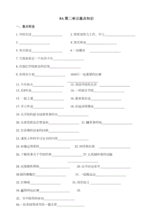 译林英语8Aunit2知识点教案(DOC 6页).doc