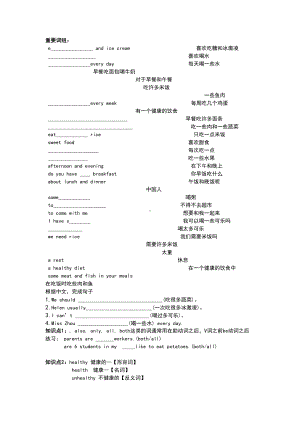 译林版英语六年级下册第三单元知识点及习题(DOC 10页).doc