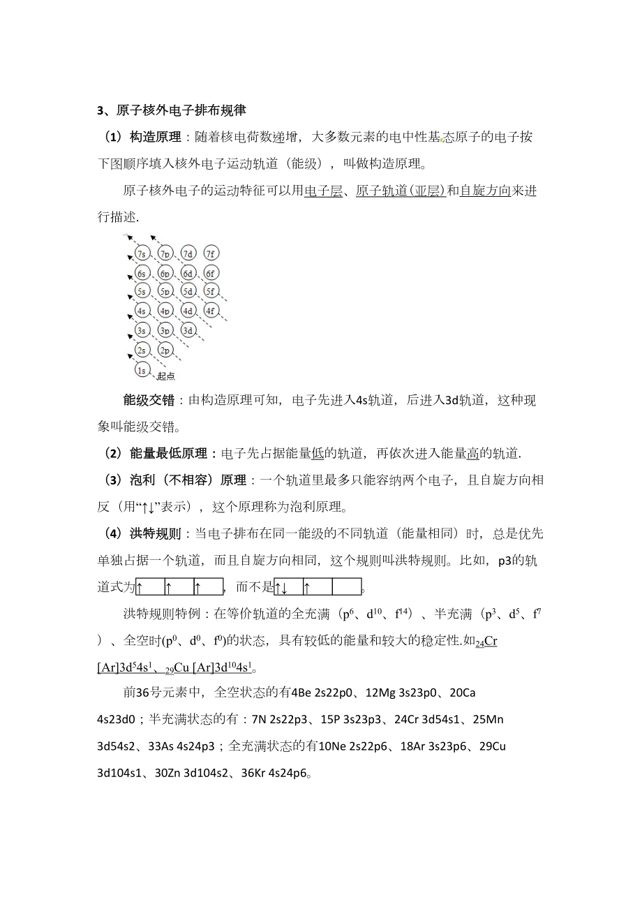 高中化学选修3原子结构及习题(DOC 11页).doc_第2页