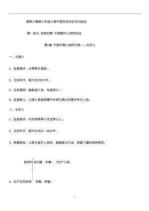 部编版七年级历史上册复习资料-第一单元知识点总结归纳(DOC 4页).doc