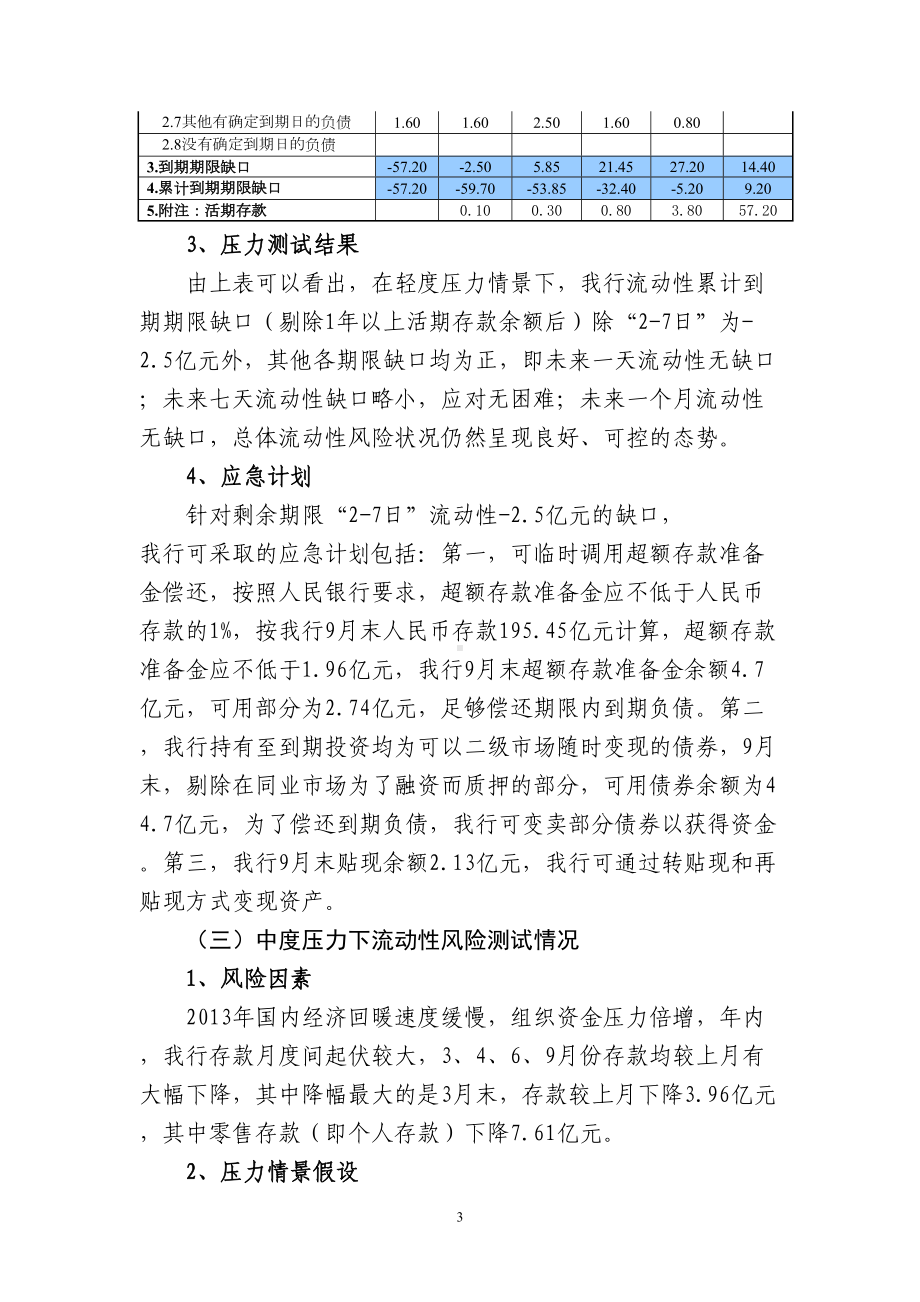 流动性压力测试报告重点讲义资料(DOC 8页).doc_第3页