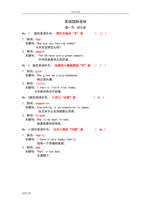 英语国际音标发音练习文本(DOC 14页).doc