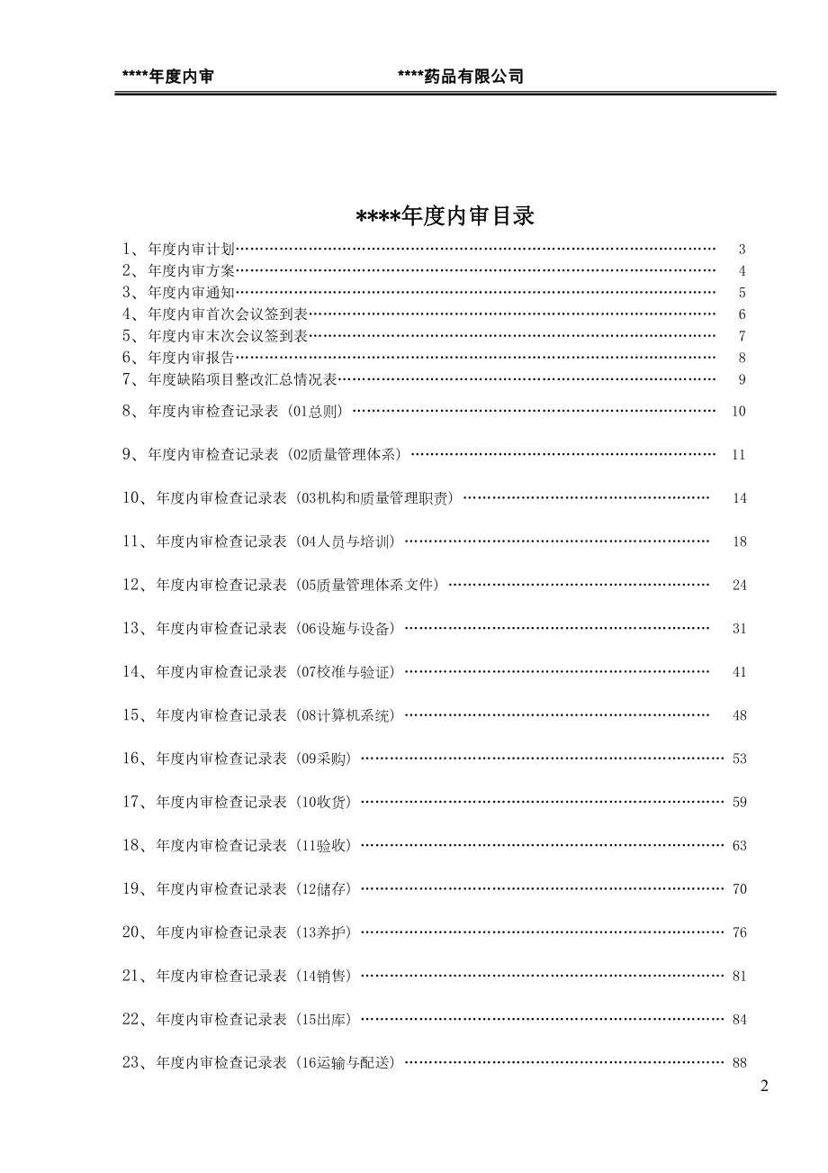 药品批发企业年度内审报告(DOC 127页).doc_第2页