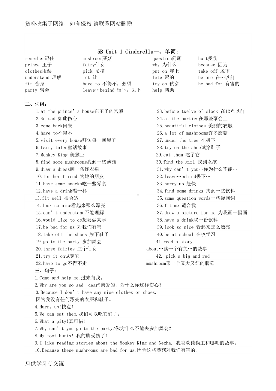 苏教版五下英语5B-知识点(DOC 18页).doc_第1页