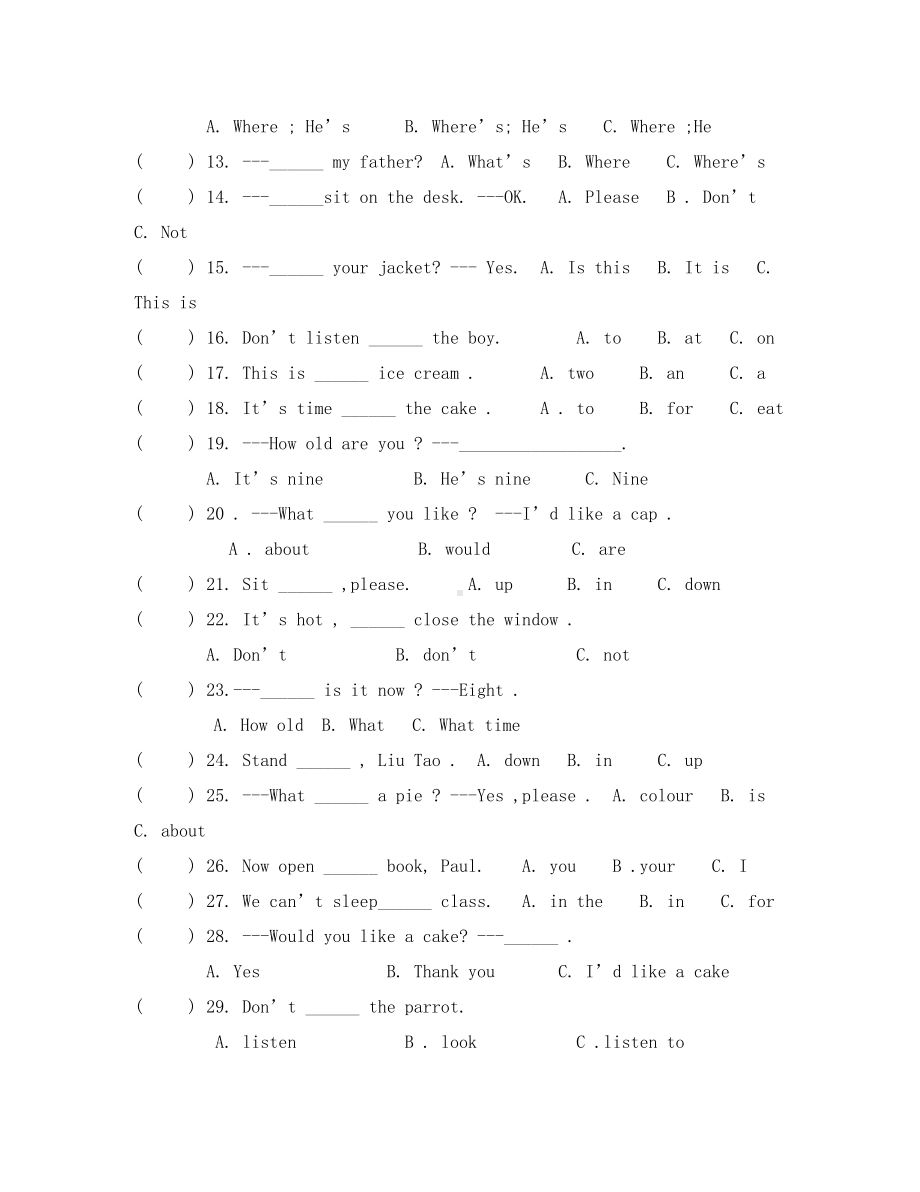 译林版三年级英语下册期末总复习题(通用)(DOC 17页).doc_第2页