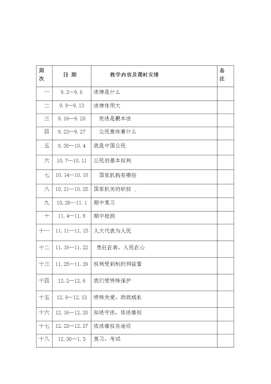 部编版六年级上册《道德与法治》(全册)教案含教学计划及进度安排(DOC 29页).doc_第2页