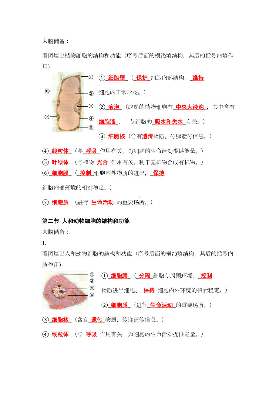 苏教版初中生物七年级上册复习-知识点总结(DOC 9页).doc_第3页