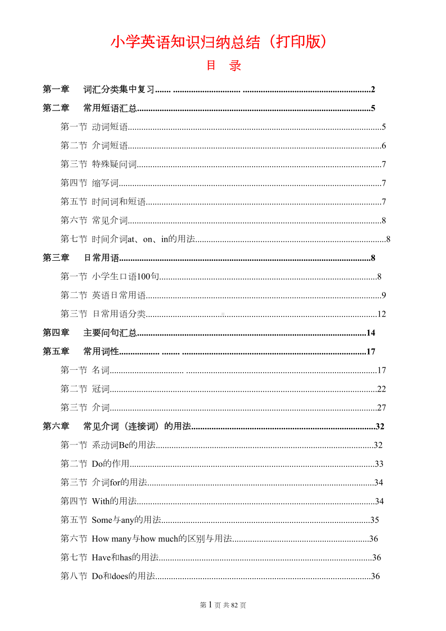 部编版(超详)小学英语知识点归纳汇总(DOC 72页).doc_第1页