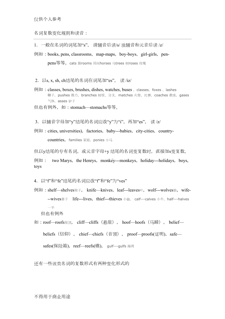 英语名词改复数的方法(DOC 11页).doc_第1页