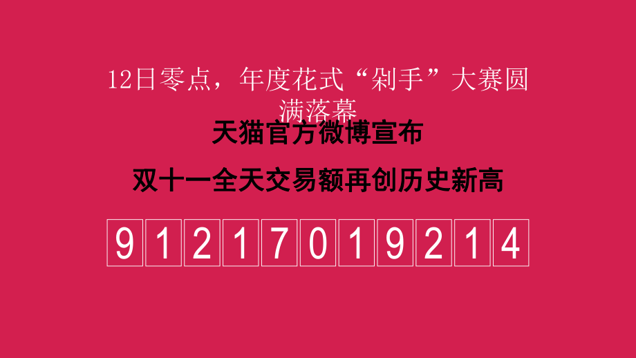 年度工作总结报告-解读天猫双十一数字背后的秘密时课件.pptx_第2页