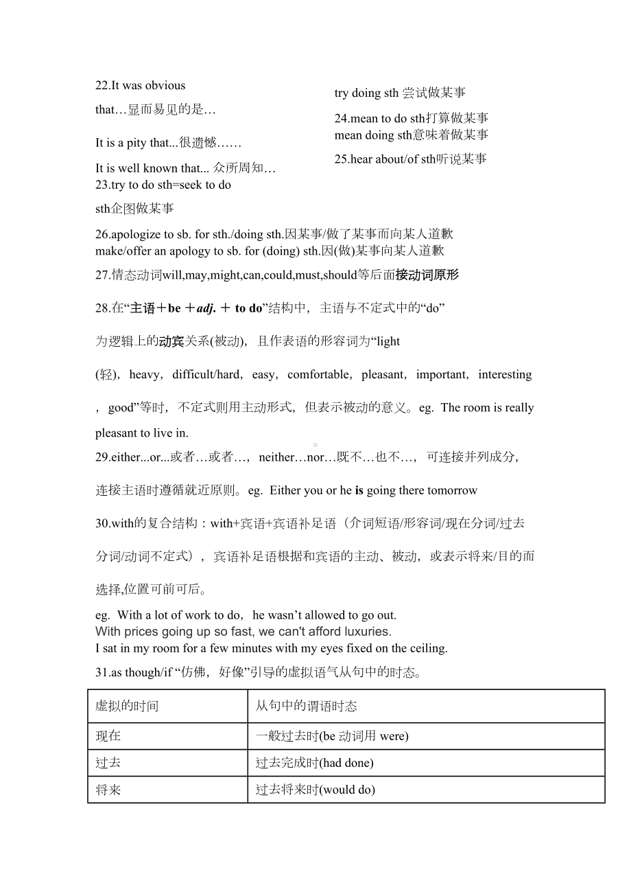 高一英语必修三必修四知识点归纳(DOC 10页).doc_第2页