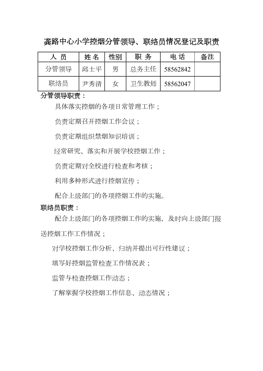 龚路中心小学禁烟督导网络(DOC 14页).doc_第2页