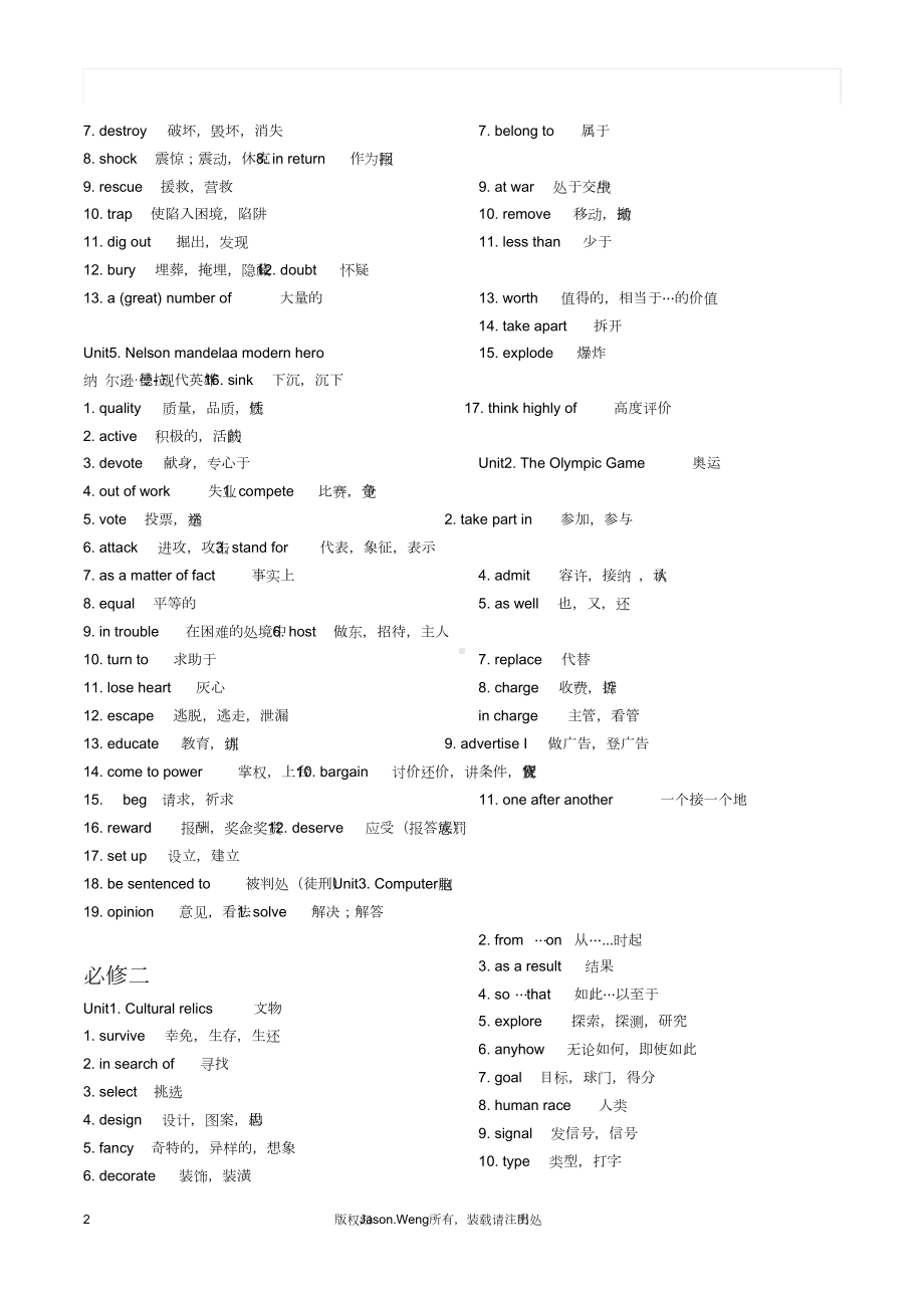 高中英语全部重点单词短语大合集(DOC 19页).docx_第3页