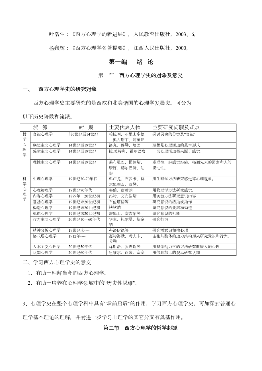 心理学史(-讲义)(DOC 42页).doc_第2页