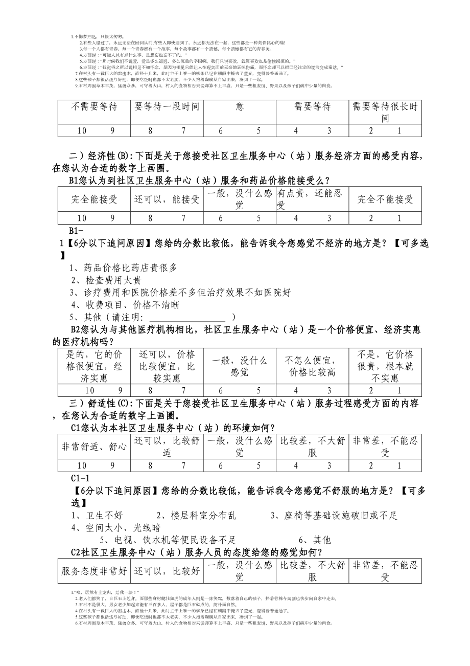 广东省社区卫生服务中心(站)居民满意度调查表(DOC 6页).doc_第2页