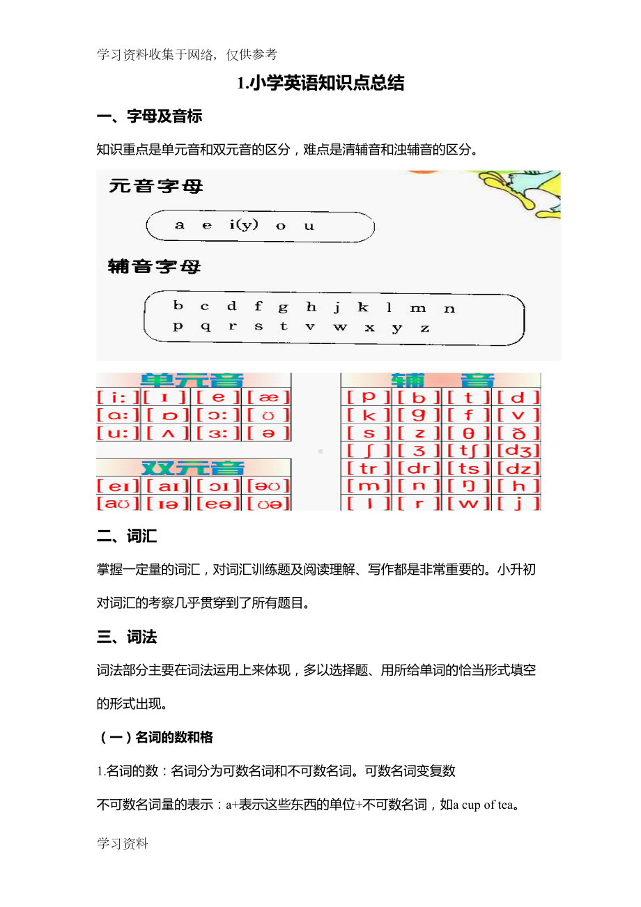 广州版小学英语知识点总结(DOC 10页).doc_第1页