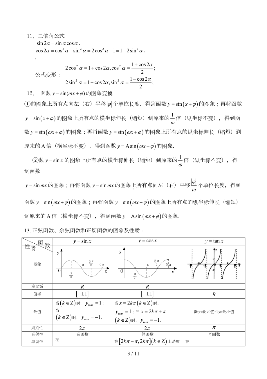 高中数学公式及知识点总结大全(精华版)(DOC 10页).doc_第3页